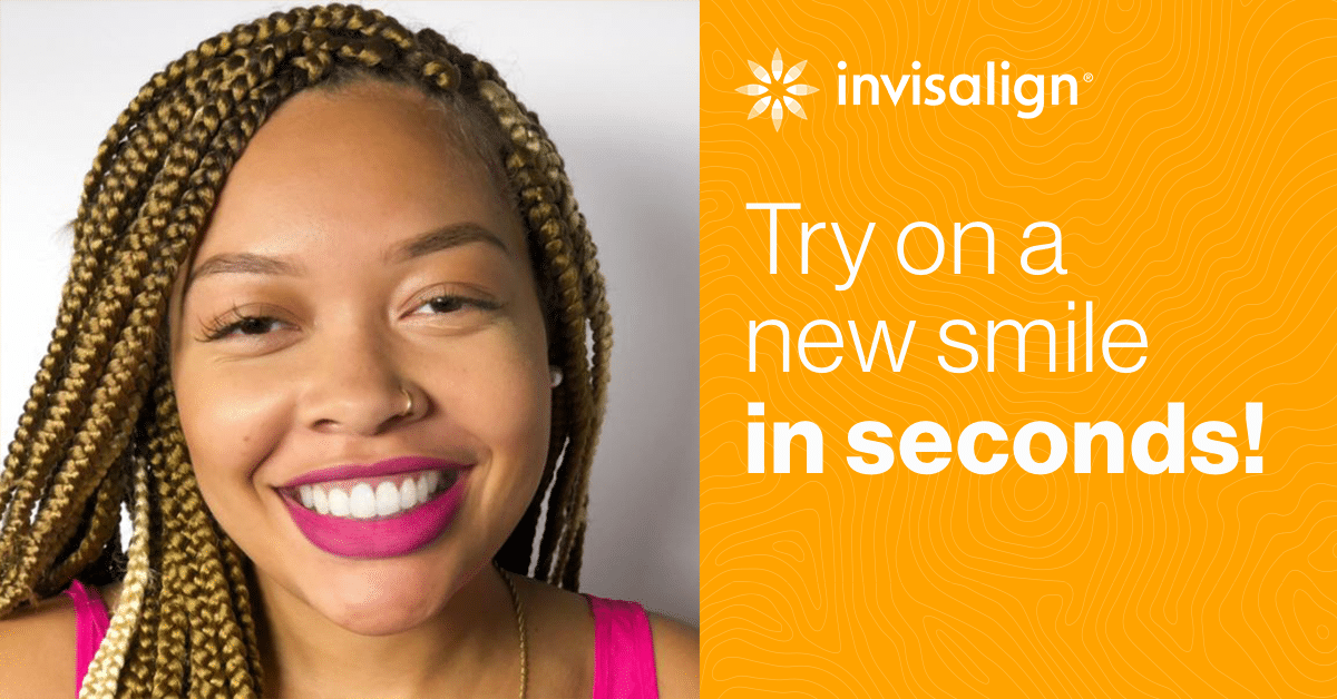 Invisalign Try on a new smile in seconds! Smile View Graphic R and R Orthodontics LaGrangeville Fishkill NY